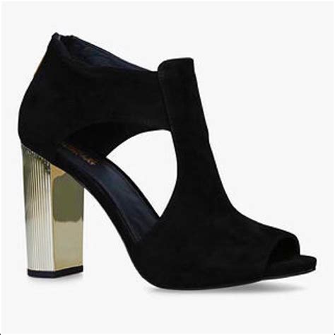 black michael kors paloma block heel with black gems 140.00|Women's Black Block Heels and Pumps .